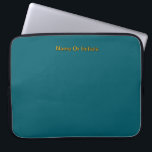 Personalize With Name Initials Teal Laptopschutzhülle<br><div class="desc">Style: Neoprene Laptop Sleeve 15 inch Protect your laptop with a custom laptop sleeve. Made with 100% neoprene, these lightweight and water resistant sleeves look great with your photos, text, or designs. Great for travel or just day-to-day use, custom laptop sleeves come in three sizes to fit your device and...</div>