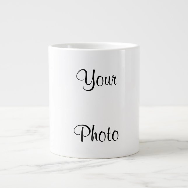 Personalize With Your Photo  Jumbo-Tasse (Vorderseite)