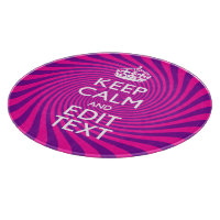 Personalize Your Keep Calm Saying on Pink Swirl