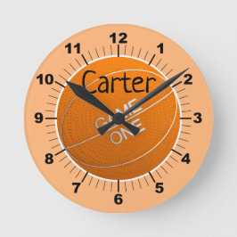 Personalize your own basketball Runde Clock Wanduhr