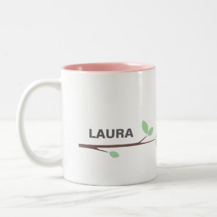 Personalize your Yams BIRD Coffee Cup Zweifarbige Tasse