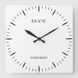 Personalized 10.75 Inch Square Acrylic Wall Accent Quadratische Wanduhr