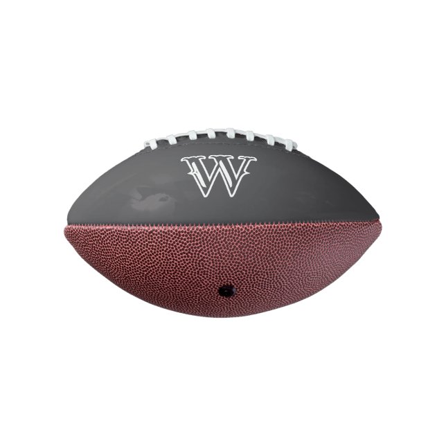 Personalized 1 Panel Football with Monogram Design (Gedreht 270)