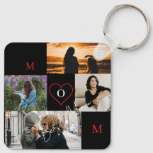 Personalized 4-Photo Collage Mom Monogram