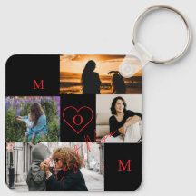 Personalized 4-Photo Collage Mom Monogram