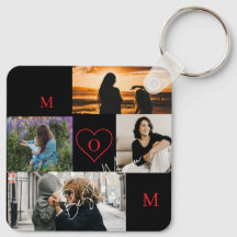 Personalized 4-Photo Collage Mom Monogram