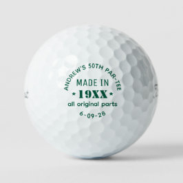 Personalized 50th Birthday Golfball