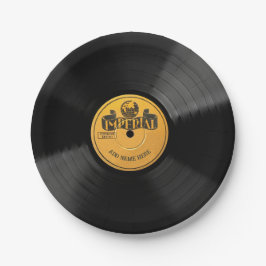 Personalized 78 Vinyl Record Design Paper Plates Pappteller