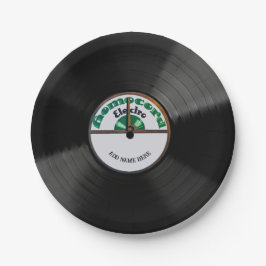 Personalized 78 Vinyl Record Design Paper Plates Pappteller
