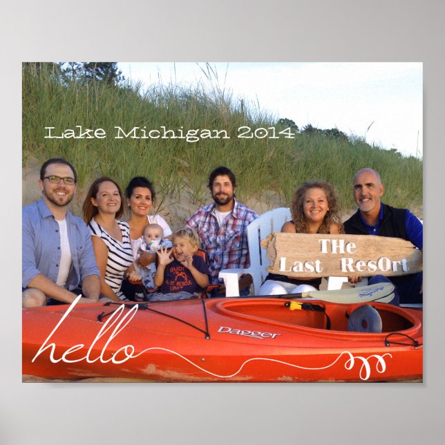 Personalized 8 x 10 Family Photos Poster (Vorne)