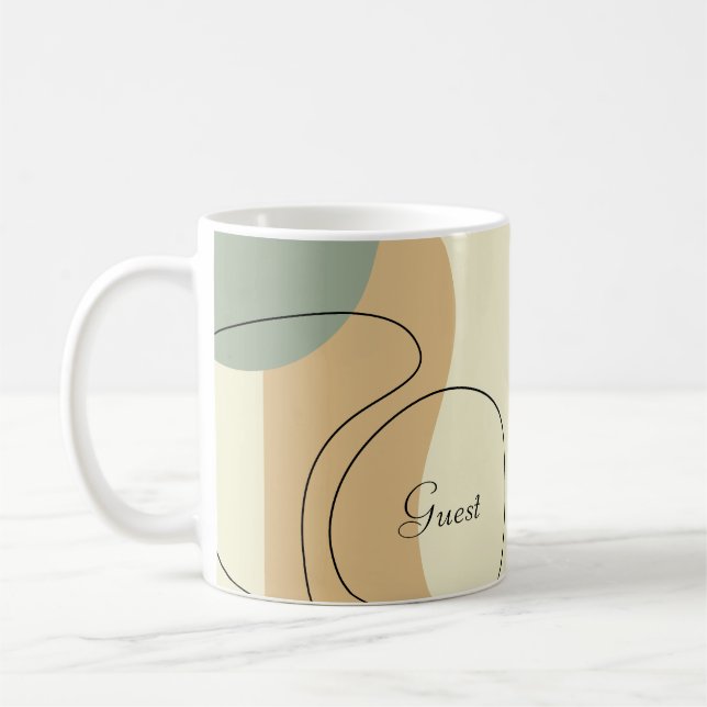 Personalized Abstract Mug (Gauche)