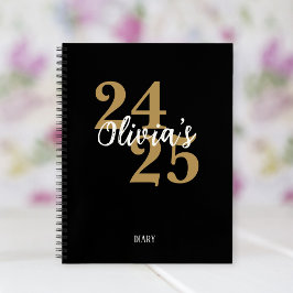 Personalized Academic Diary 2024-2025 Student Notizbuch
