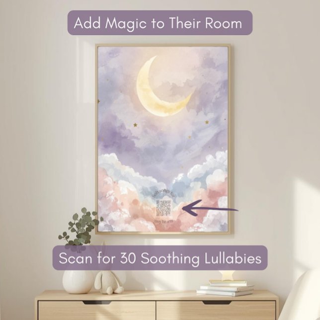 Personalized Acrylic Nursery Sign | Pastel Moon (Créateur téléchargé)
