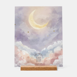 Personalized Acrylic Nursery Sign | Pastel Moon Acrylschild