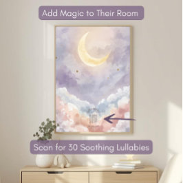 Personalized Acrylic Nursery Sign | Pastel Moon Acrylschild