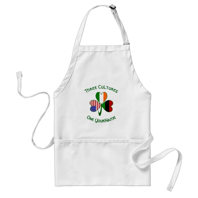 Personalized African Diaspora Shamrock  Schürze (Vorne)