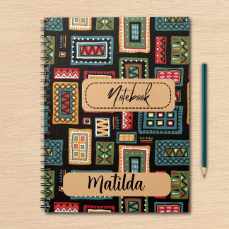 Personalized African print Notizblock