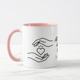 Personalized All My Love Hands Heart Mug