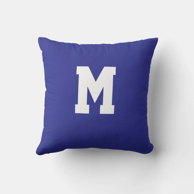 Personalized Alphabet  Throw Pillow Kissen (Rückseite)
