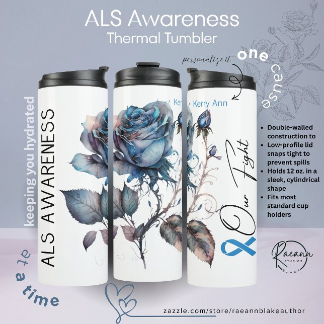 Personalized ALS Awareness  Thermosbecher (Von Creator hochgeladen)