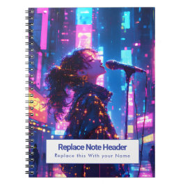 Personalized Anime Themed Notebook Notizblock