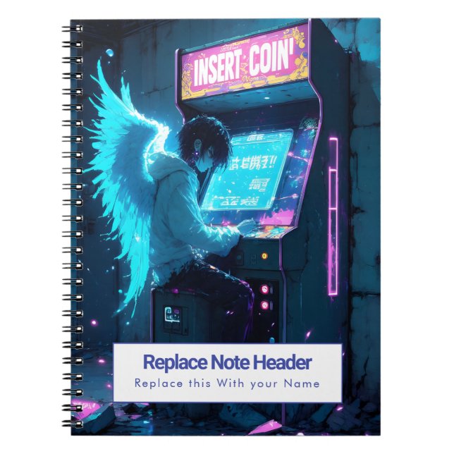 Personalized Anime Themed Notebook Notizblock (Vorderseite)