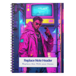 Personalized Anime Themed Notebook Notizblock