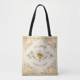 Personalized Antique Book Inspired Polyester Tasche
