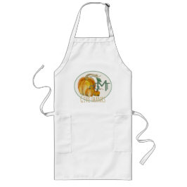 Personalized Apron - Give Thanks | Pumpkins  Lange Schürze