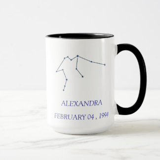 Personalized Aquarius Constellation Mug - Custom S Tasse