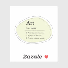 Personalized Art Dictionary Definition Sticker