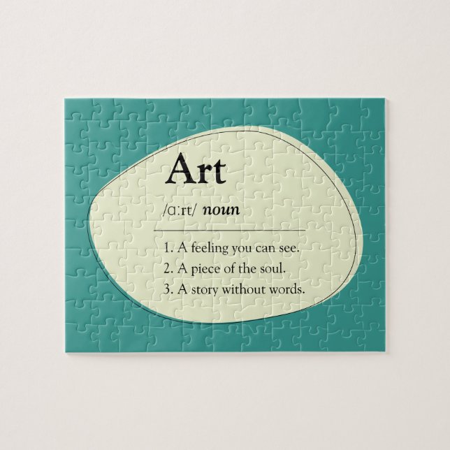 Personalized Art Dictionary Jigsaw Puzzle (Horizontal)