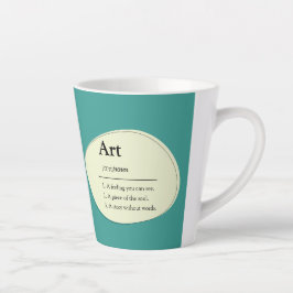 Personalized Art Dictionary Style Coffee Mug Milchtasse