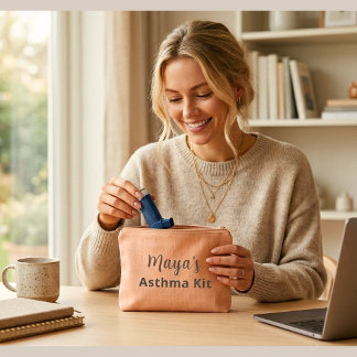Personalized Asthma Kit Pouch –Elegant Inhaler Bag Zubehörtasche
