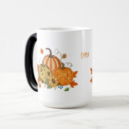 Personalized Autumn Pumpkin Patch Custom Name Mug Verwandlungstasse