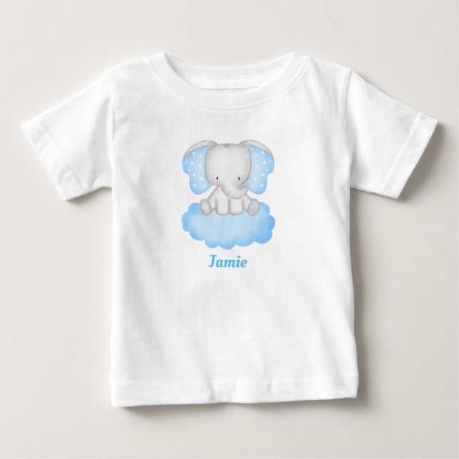 Personalized Baby Elephant T-shirt (Vorderseite)