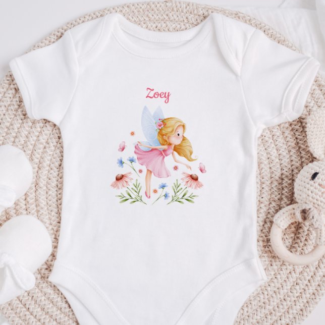 Personalized Baby Girl Fairy Bodysuit Baby Strampler (Von Creator hochgeladen)