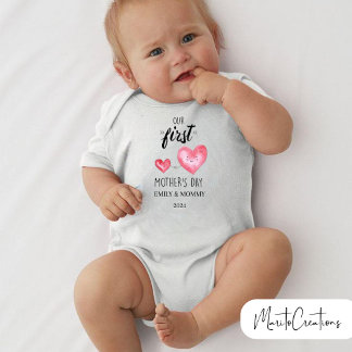 Personalized baby jumpsuit first mother's day strampler