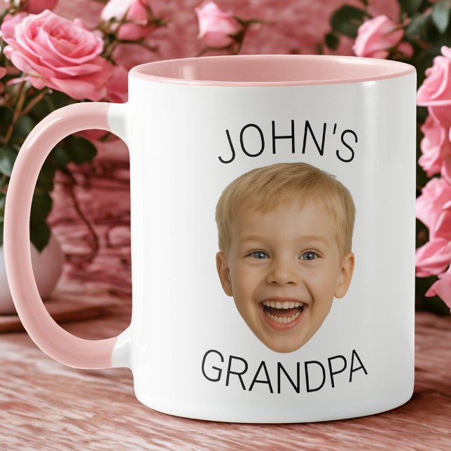Personalized Baby Photo Grandpa Mug Tasse (Von Creator hochgeladen)