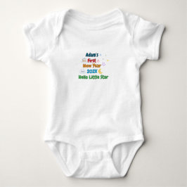Personalized Baby’s First New Year – Cute Design Baby Strampler