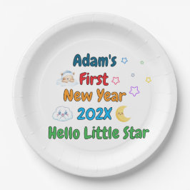 Personalized Baby’s First New Year – Cute Design P Pappteller