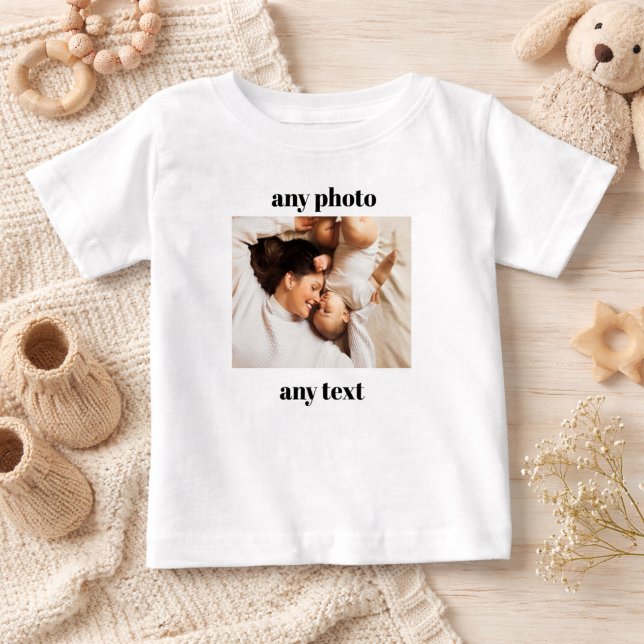 Personalized Baby Shirt Custom Photo & Text Gift (Von Creator hochgeladen)