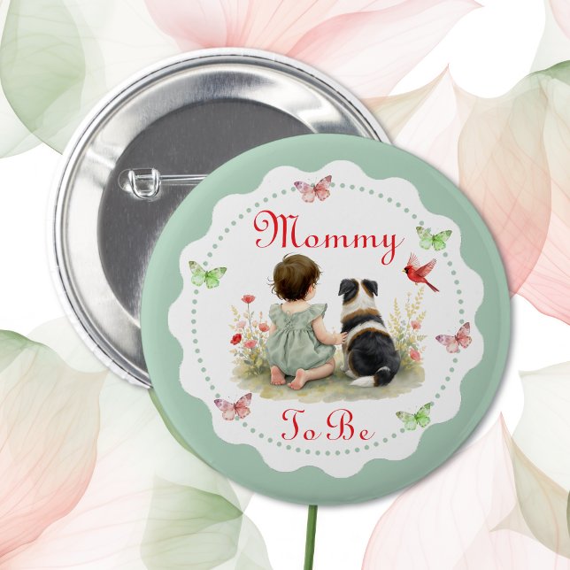 Personalized Baby Shower | Mom To Be Button (Von Creator hochgeladen)