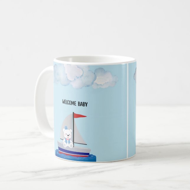 Personalized Baby Shower Mug  (Devant gauche)