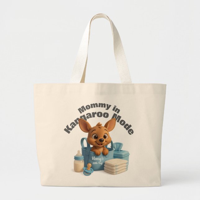 Personalized Baby Tote Bag – Deer & Gifts Jumbo Stoffbeutel (Vorne)