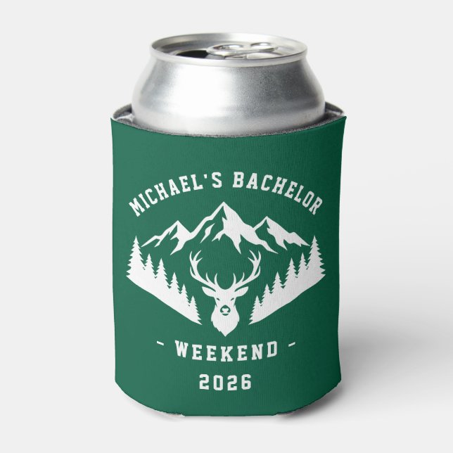 Personalized Bachelor Weekend Mountain Dosenkühler (Kanne Vorderseite)
