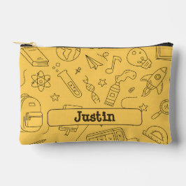 Personalized Back to School Backpack & Doodles Zubehörtasche