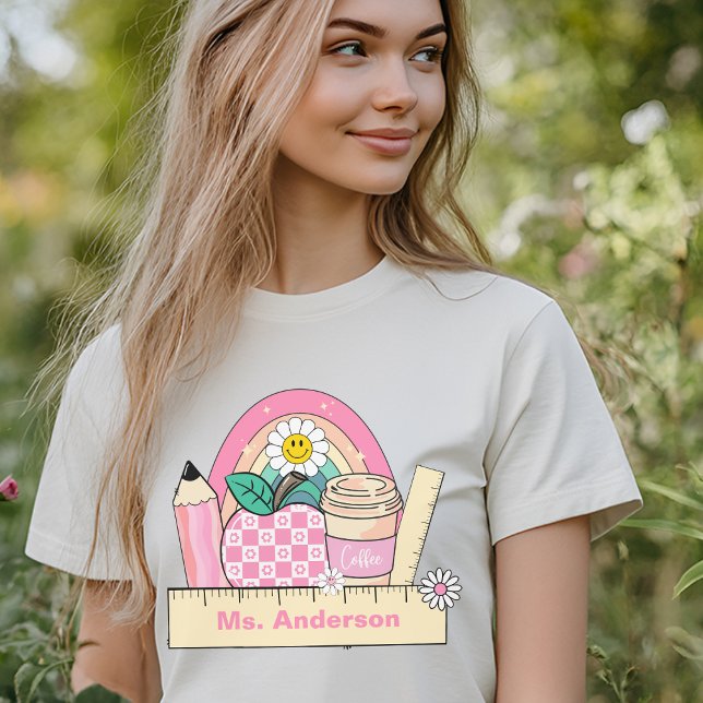 Personalized Back to School Teacher Tee (teacher shirt)