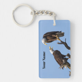 Personalized Bald Eagle Keychain - Add Your Name Schlüsselanhänger