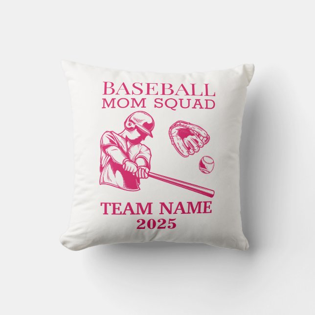 Personalized baseball mom  kissen (Vorderseite)